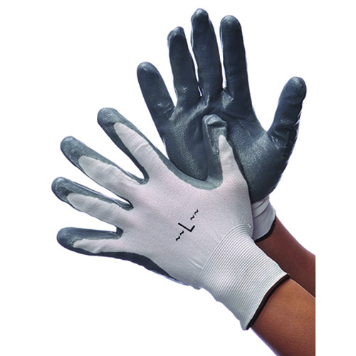 [RX1-01-01784] Worx White Nylon Shell W/Grey Nitrile Palm Coating X-Large