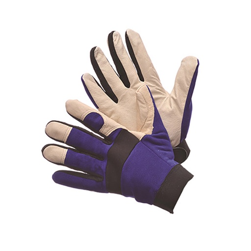[RX1-01-01785] Worx Pig Skin Mechanics Glove Velcro Cuff Medium