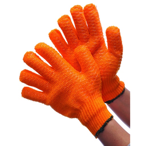 [RX1-01-01836] Worx Orange Knit Honeycomb W/Pvc Coating Medium