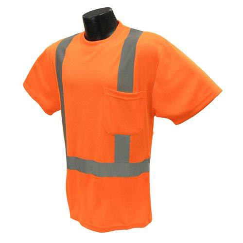 [RX1-01-01867] Worx Orange Class II T-Shirt Short Sleeve Large