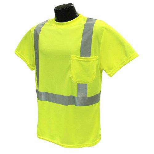 [RX1-01-01870] Worx Lime Class II T-Shirt Short Sleeve Large