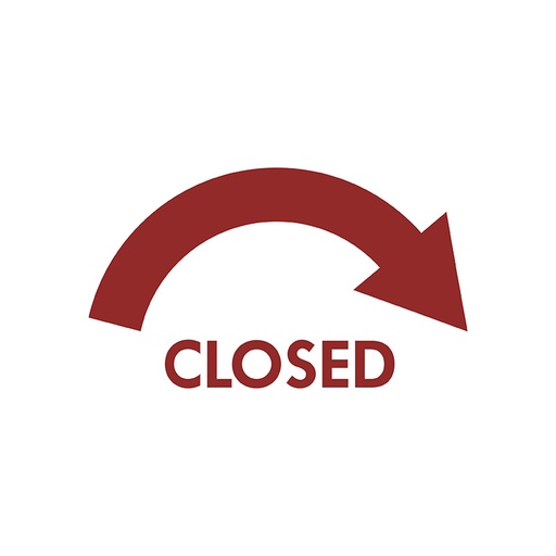 [RX1-09-06566] Closed Arrow Counterclockwise Decal
