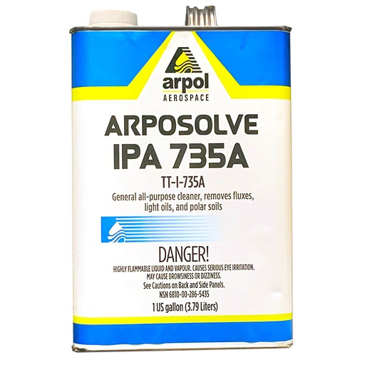 [RX1-99-02343] Aero Arposolve Alcohol Ipa Tt-I-735A Gallon - Damaged