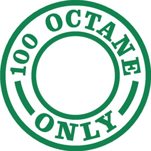 [RX1-09-06613] Avgas Only Placard "100 Octane"
