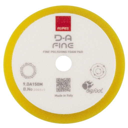 [RX1-09-06618] D-A Fine Foam Pad (Yellow) X 130/150mm 12 Pcs