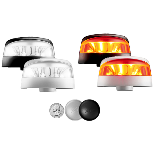 [RX1-11-21126] AeroLEDs Nano Beacon Red Experimental Anti-Collision Light (Silver Base (28V)