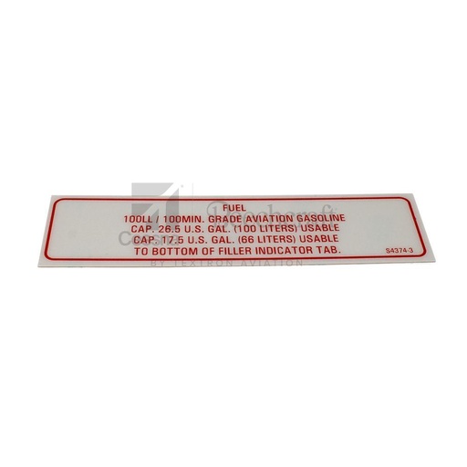[RX5-S4374-3] PLACARD