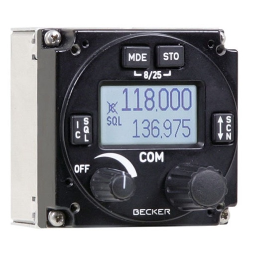[RX1-13-26551] Becker Remote Control Unit 8.33 Khz / 25 Spacing Blue White Blacklight LC-Display