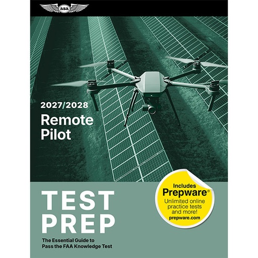 [RX1-13-19086-27] ASA Remote Pilot Test Prep 2027-2028 (Softcover)