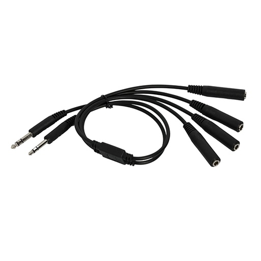 [RX1-11-21222] Hobbs Flyer General Aviation (GA) Twin Plug Headset Splitter HFA-C054