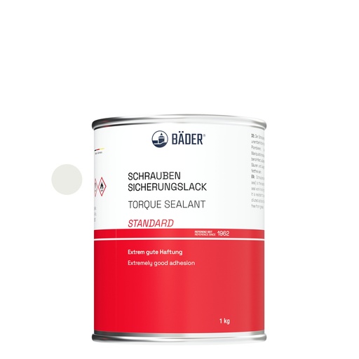[RX7-11000-D1] Lackfabrik Bäder Torque Sealant Standard White Can 1 kg