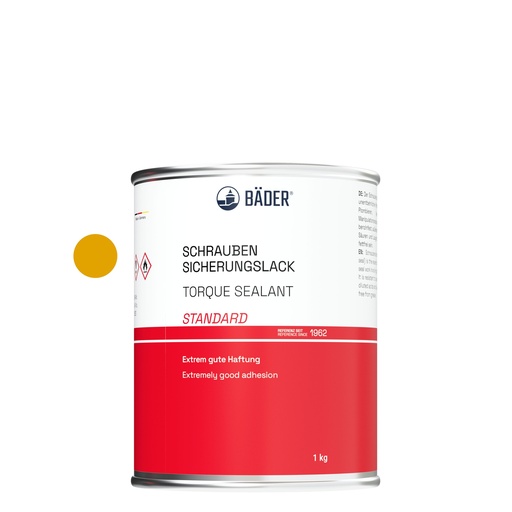 [RX7-12000-D1] Lackfabrik Bäder Torque Sealant Standard Yellow Can 1 kg