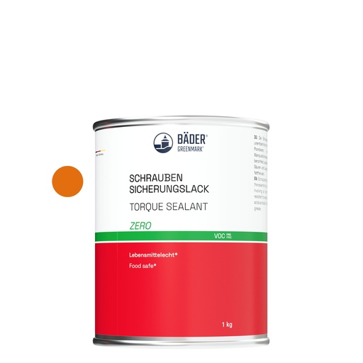 [RX7-12200w-D1] Lackfabrik Bäder Torque Sealant Zero Orange Can 1 kg