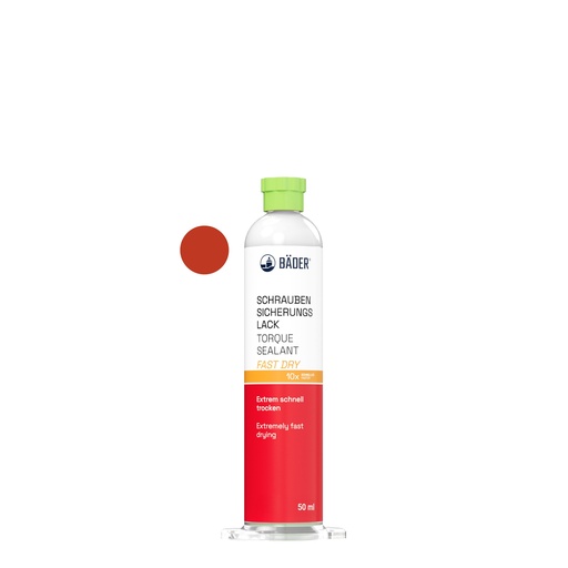 [RX7-13000f-KAR.05] Lackfabrik Bäder Torque Sealant Fast Dry Red Cartdridge 50 ml