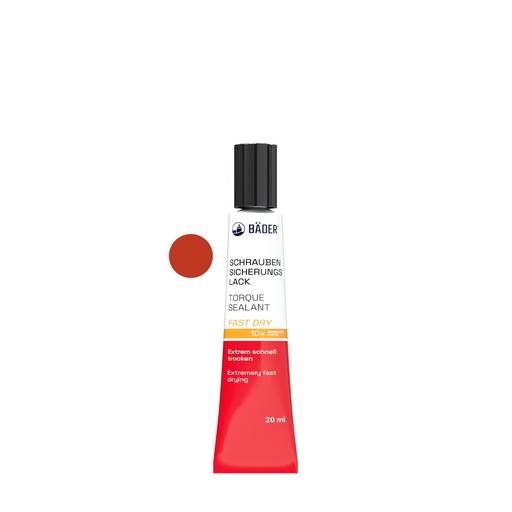 [RX7-13000f-T.02] Lackfabrik Bäder Torque Sealant Fast Dry Red  Tube 20 ml