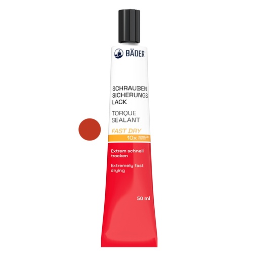 [RX7-13000f-T.05] Lackfabrik Bäder Torque Sealant Fast Dry Red  Tube 50 ml