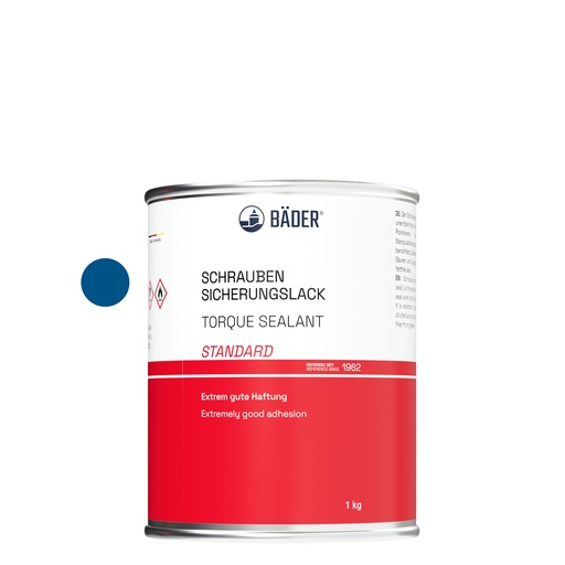 [RX7-14000-D1] Lackfabrik Bäder Torque Sealant Standard Blue Can 1 kg