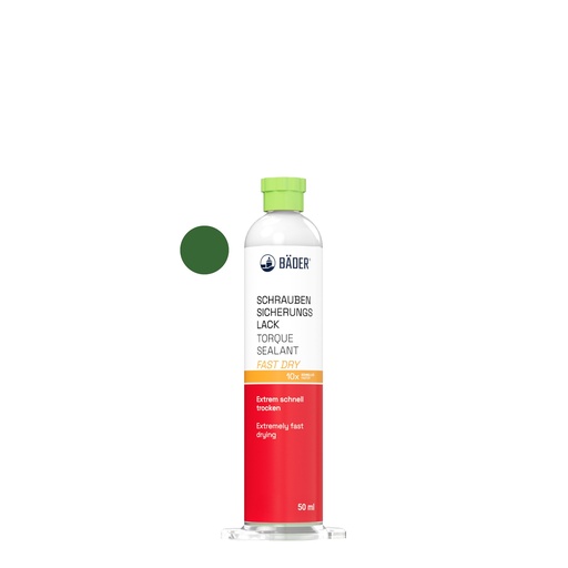 [RX7-15000f-KAR.05] Lackfabrik Bäder Torque Sealant Fast Dry Green Cartdridge 50 ml