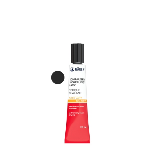 [RX7-18000f-T.02] Lackfabrik Bäder Torque Sealant Fast Dry Black Tube 20 ml