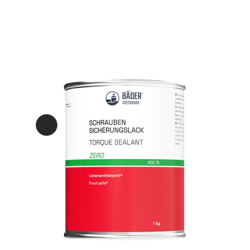 [RX7-18000w-D1] Lackfabrik Bäder Torque Sealant Zero Black Can 1 kg