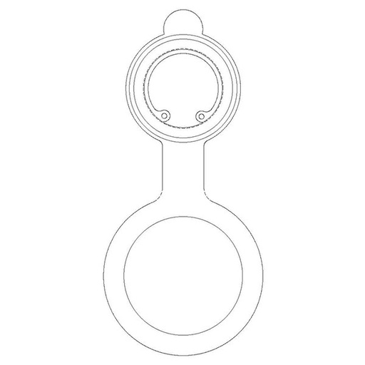 [RX1-05-22394] Tanis Tethered Cap With Snap Ring TaU03018