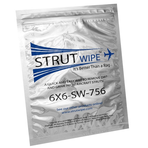[RX1-09-05794] 6X6 STRUTWIPE MIL-PRF-5606 WITH GLOVE