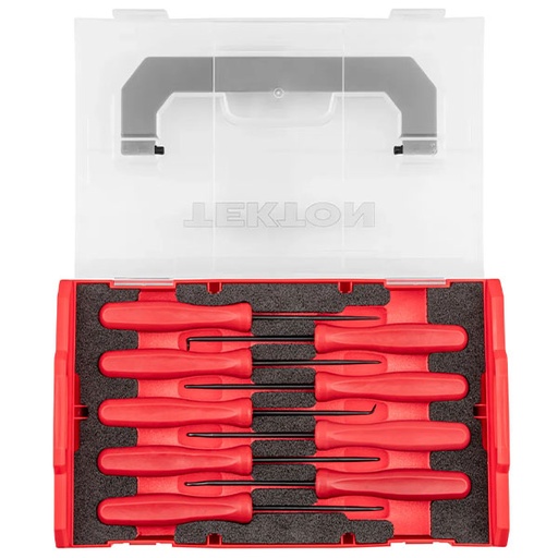 [RX1-12-07049] Tekton - Blunt Pick And Hook Set With Mini Stacking Tool Box (9-Piece)