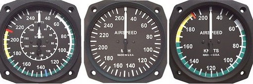 [RX1-10-03596] UMA 2-1/4 Airspeed Indicator 40-300 MPH TSO