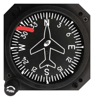 [RX1-10-04774] Mid-Continent Instruments and Avionics Directional Gyro 10-32 VDC 28V Lighted 3300-11 Dg
