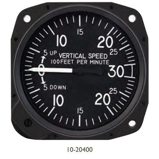 [RX1-10-20500] United 3-1/8 Vertical Speed Indicator 0-4000 Fpm