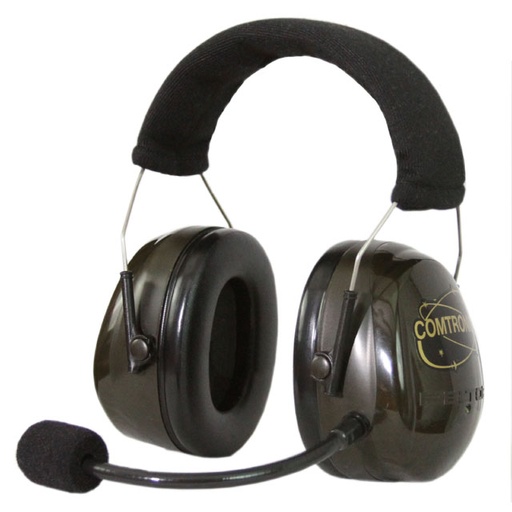 [RX1-11-09942] COMTRONICS 3000 ELECTRET HEADSET DARK GREEN