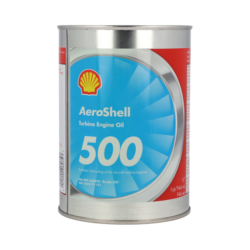 [RX11-ASTO_500] AEROSHELL TURBINE OIL 500 , 1 QT CAN // MIL-PRF-23699-STD & O-156