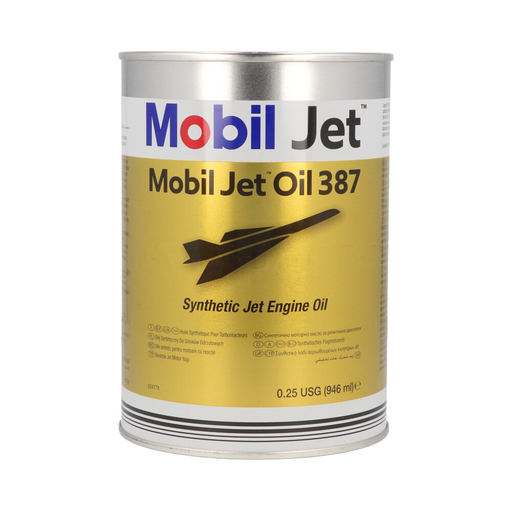 [RX11-MOBILJET_OIL_387_1QT] 152178 - AIRCRAFT MOBILJET 387 TYPE GAS TURBINE LUBRICANT , CAN 1 QT // MIL-PRF-23699-HPC