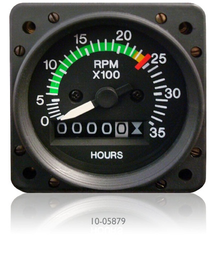 [RX1-10-05879] SLI Mechanical Tachometer Diamond Aircraft With MarkinGS Redline 2385