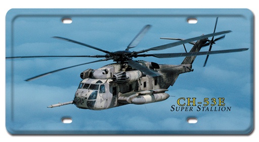 [RX1-13-08216] Super Stallion Metal License Plate 12X6