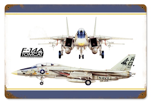 [RX1-13-08497] Tomcat Metal Sign 18X12