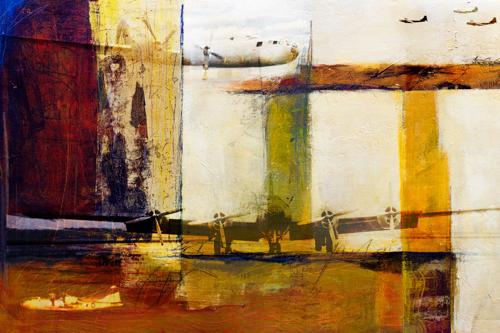 [RX1-13-13320] Martin Young Art Statos Fear Boeing B-29 Print 36X24