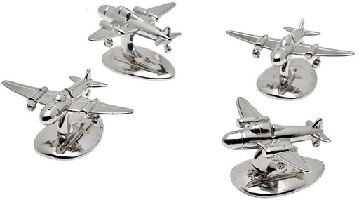 [RX1-13-17947] Airplane Placecard Holder Set Of 4