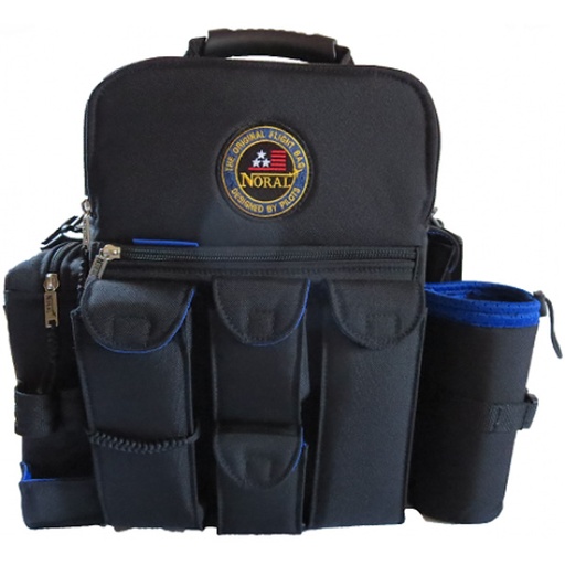 [RX1-13-22292] Noral Flyhigh Pilot Bag Black With Embroidery