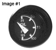 [RX1-10-22251] UMA 1 Mechanical Oil Pressure Gauge 25 - 125 PSI Non-TSO