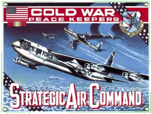 [RX1-14-03221] B52 SAC BOMBER PORCELAIN SIGN