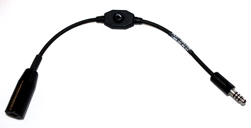 [RX1-11-06536] Pilot USA PA 98 Helicopter In Line Volume Control Adapter