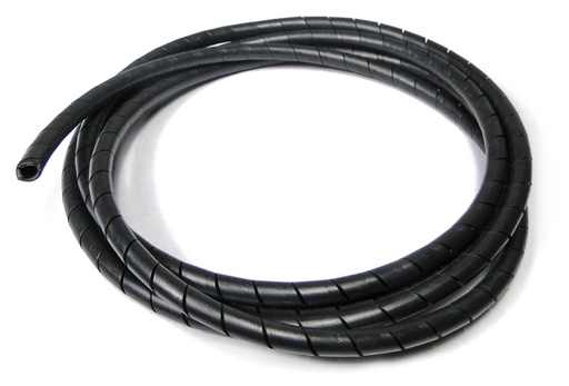 [RX1-11-08320] Spiral Wrap 1/4 Black Fire Resistant Pe-Fr