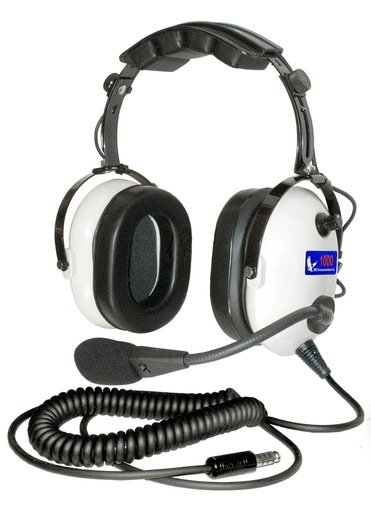 [RX1-11-09620] Dre 1001 White Passive Headset With Helicopter Plug And Gel Seals