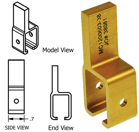 [RX1-05-15012] McFarlane Right Seat Roller Housing For Cessna MC1200603-38 FAA-PMA Approved