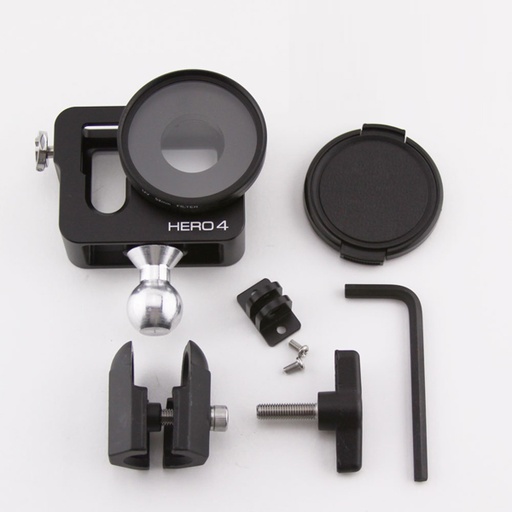 [RX1-11-15062] FLIX GOPRO SAFE CASE HERO 3 & 4 W/ ROCK STEADY MOUNT