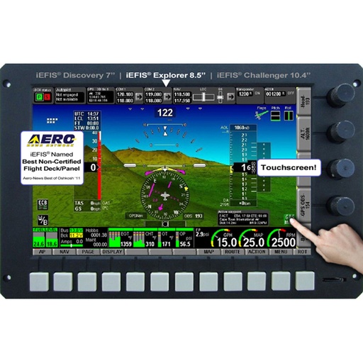 [RX1-11-16712] MGL Explorer Lite 8.5 Touchscreen With Attitude Sensor