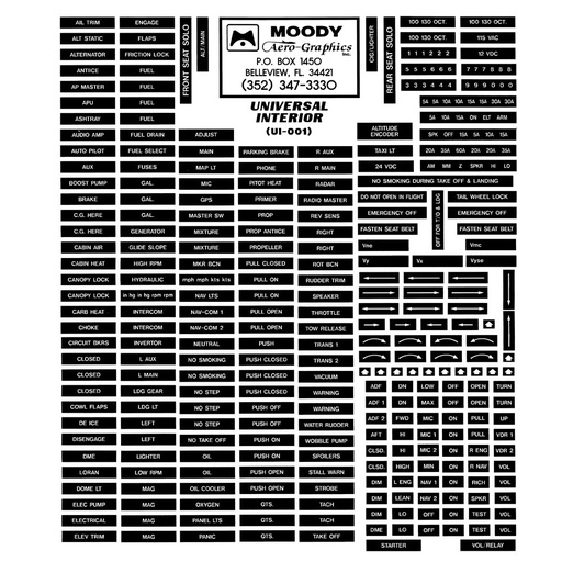 [RX1-09-01197-3] Universal Interior Black On Clear