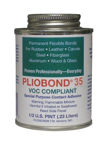 [RX1-09-04670] Pliobond 35 Lv 1/2 Pint Brush Top Can