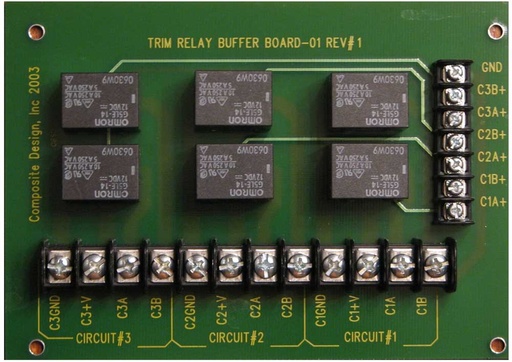 [RX1-11-02043] 3 Axis 12V Trim Relay Board